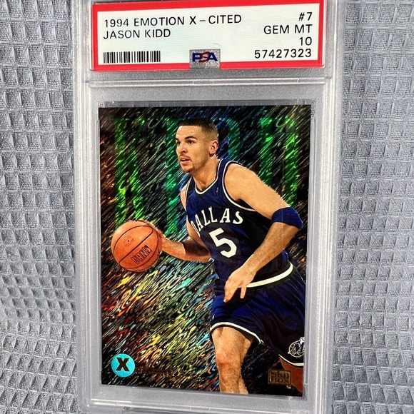 1994 Emotion X-Cited Jason Kidd Rookie Card RC PSA10 Gem Mint Refractor HOF RARE - Picture 1 of 5